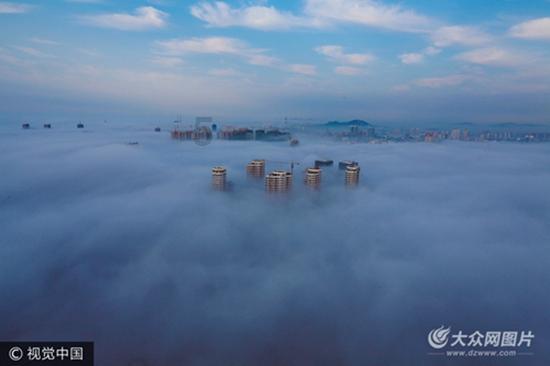 上升的白气球